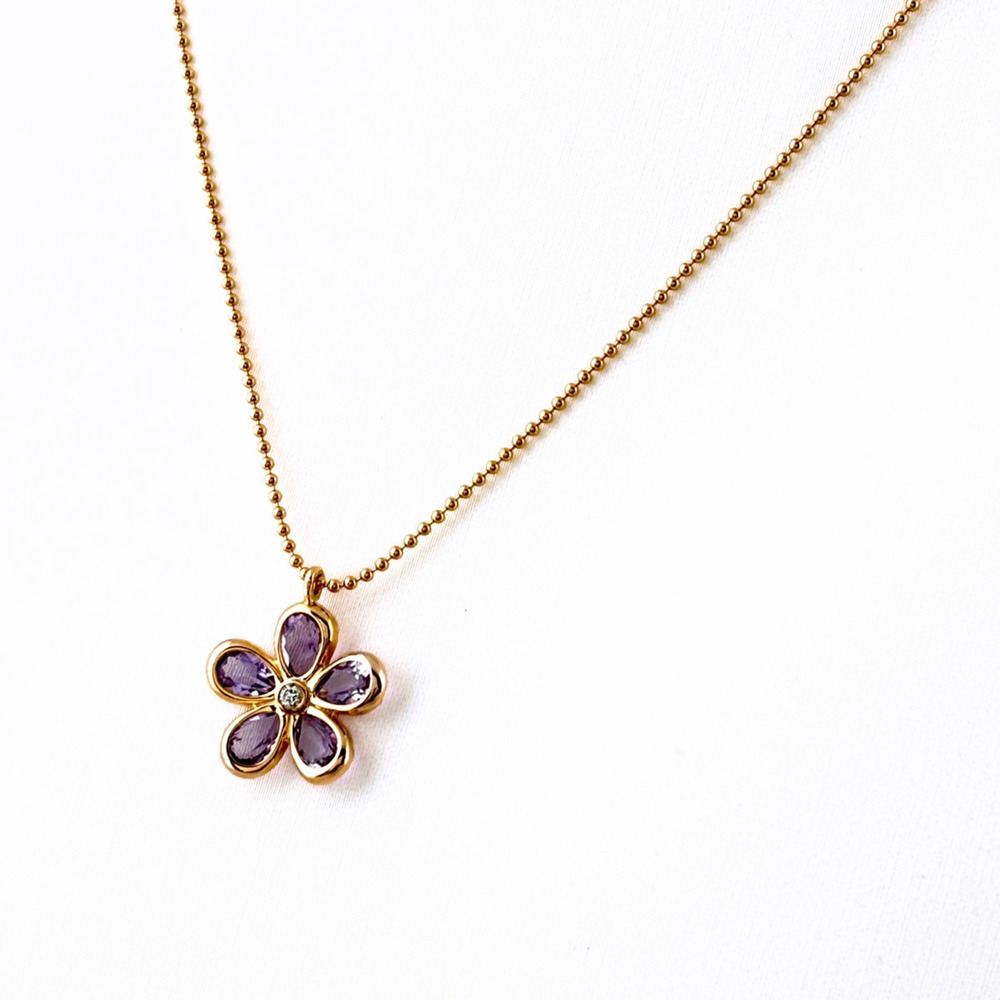 TIFFANY & CO. Gold Diamond Necklace